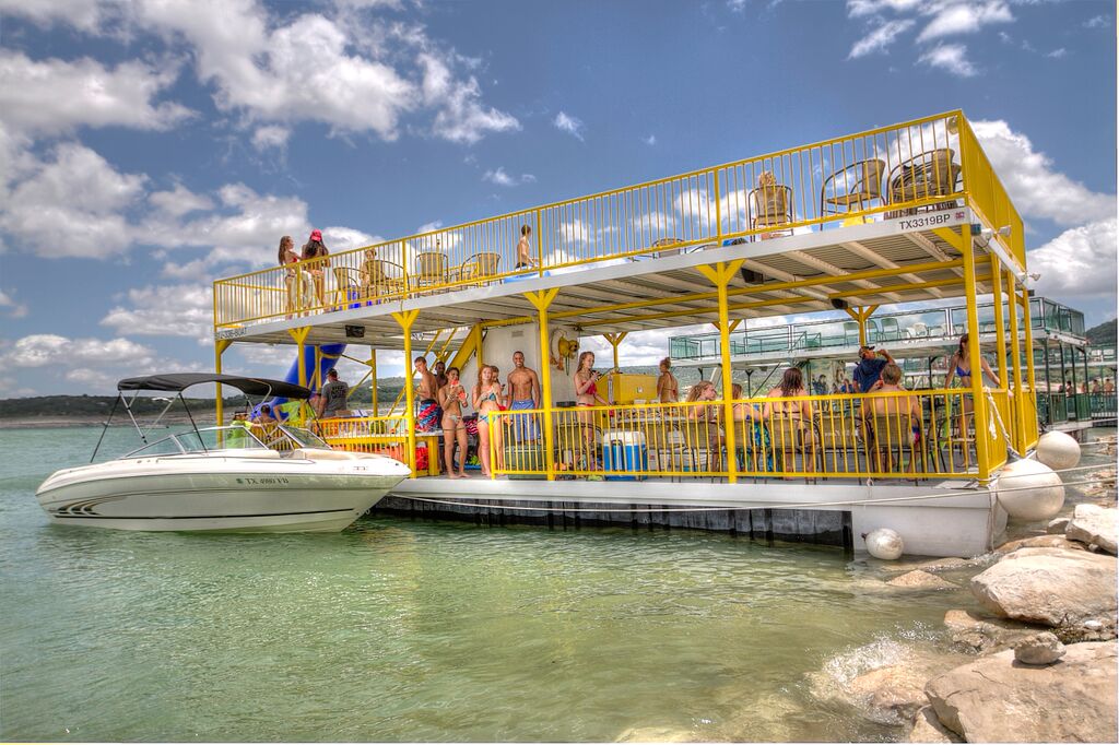 inflatable party barge